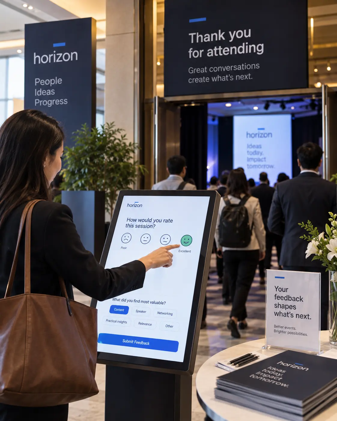 A person exploring an immersive digital product